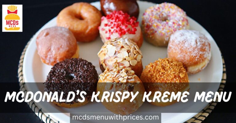 McDonald's krispy kreme Menu