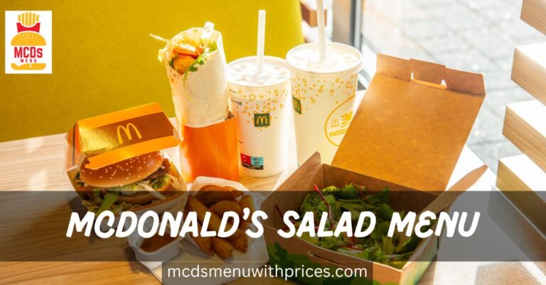 McDonald's salad Menu