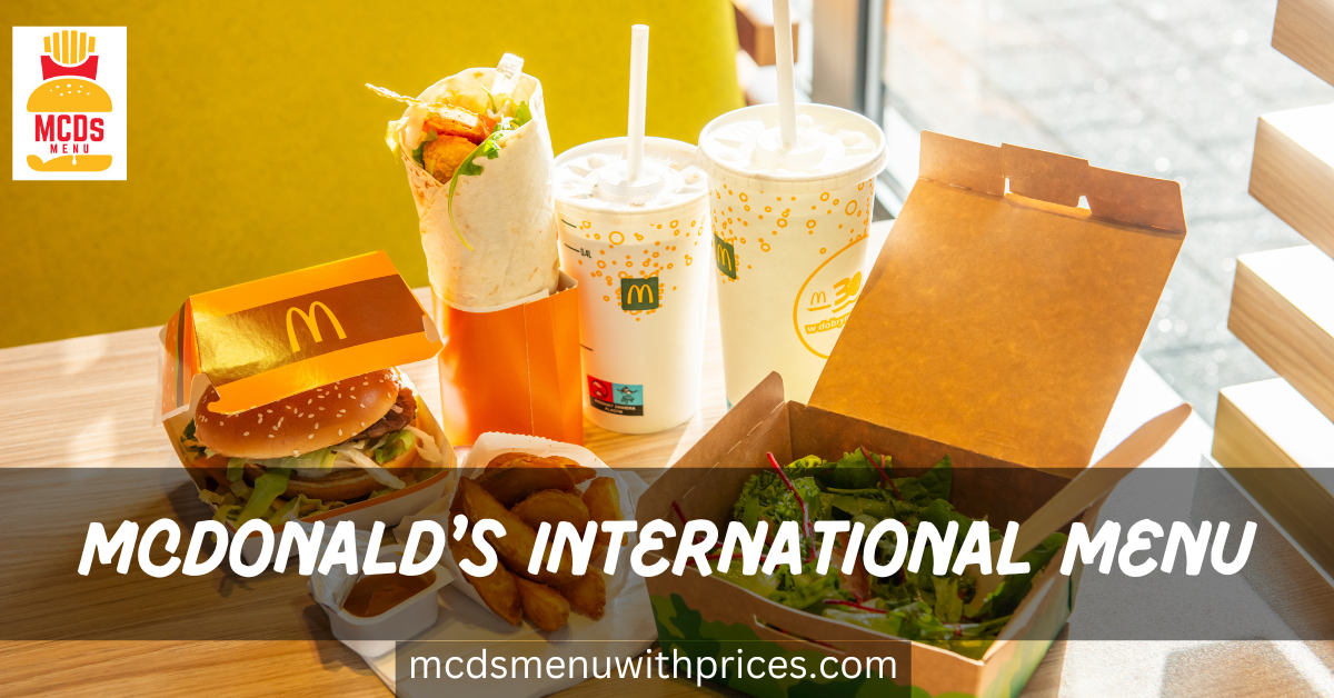 McDonald's International Menu