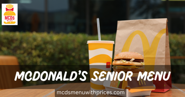 McDonald's Senior Menu