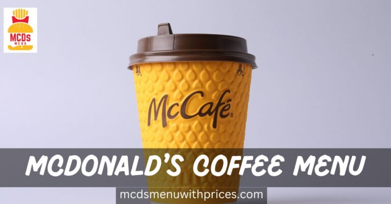 McDonald's Coffee Menu