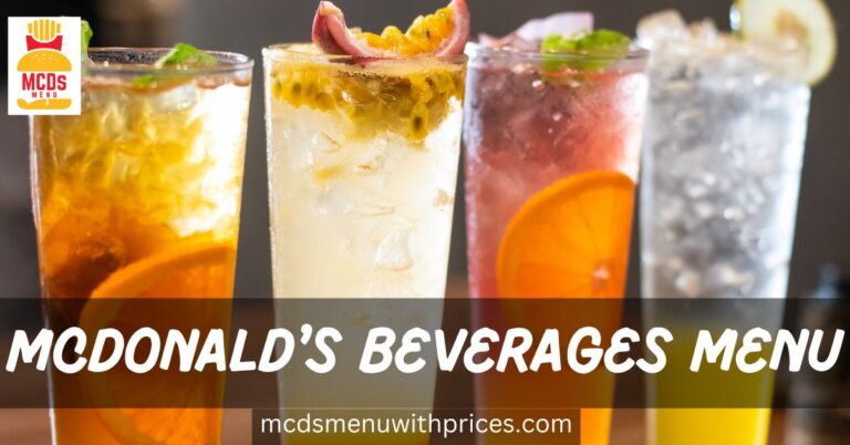 McDonald’s Beverage Menu