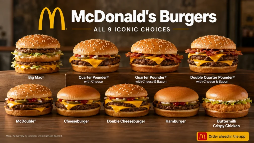 mcdonald's burgers
