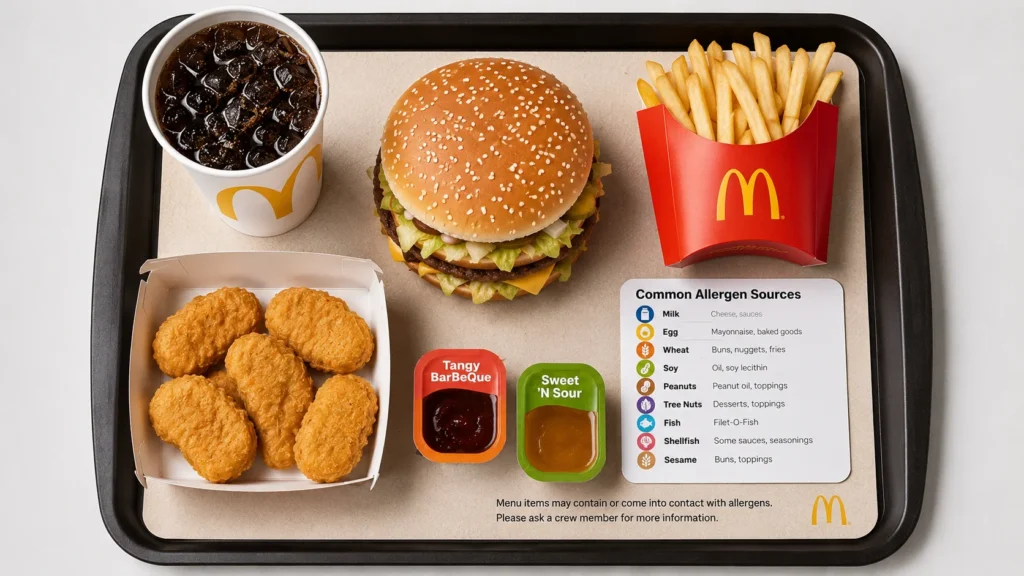 McDonald's allergen menu