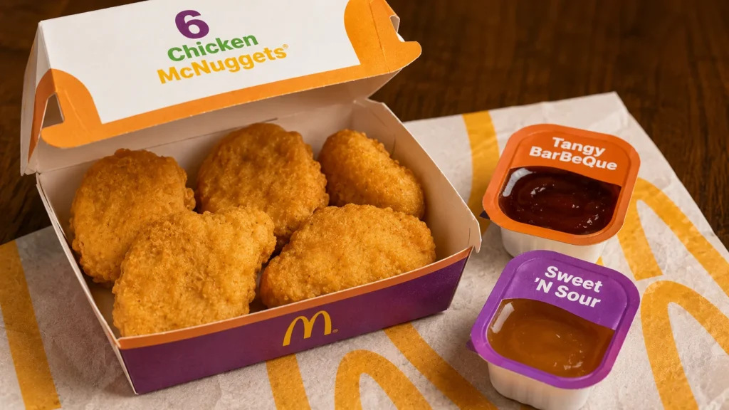 6 piece mcnuggets calories